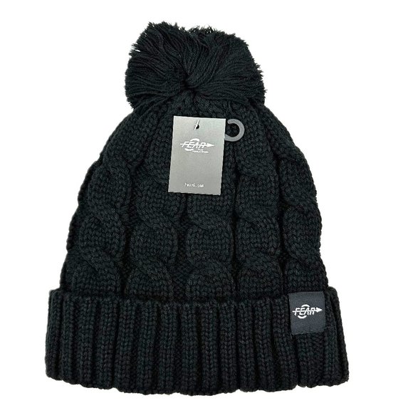 Women’s Fear0 NJ Warmest Plush Insulated Cuff Knit Pom Winter Beanie Hat - Picture 2 of 10